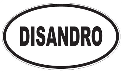 DISANDRO - Oval Sticker