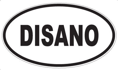 DISANO - Oval Sticker