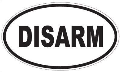 DISARM - Oval Sticker