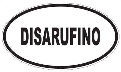DISARUFINO - Oval Sticker