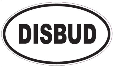 DISBUD - Oval Sticker