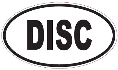 DISC - Oval Sticker