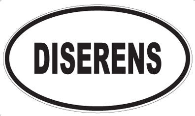DISERENS - Oval Sticker