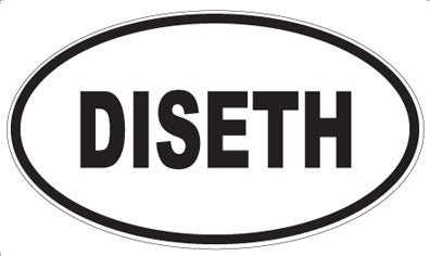 DISETH - Oval Sticker