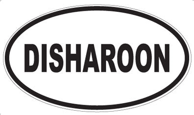 DISHAROON - Oval Sticker