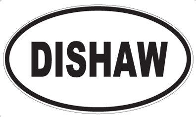 DISHAW - Oval Sticker