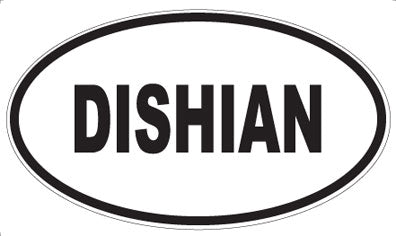 DISHIAN - Oval Sticker