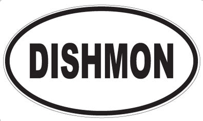 DISHMON - Oval Sticker