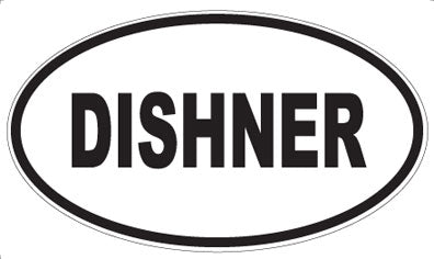 DISHNER - Oval Sticker