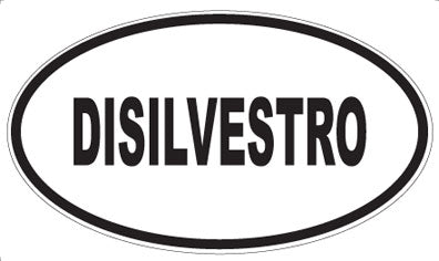 DISILVESTRO - Oval Sticker