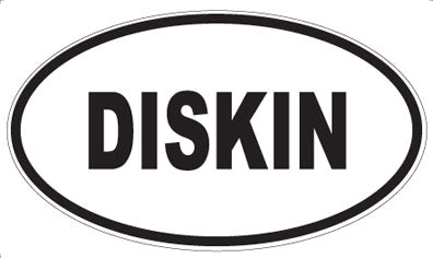 DISKIN - Oval Sticker