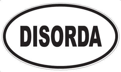 DISORDA - Oval Magnet
