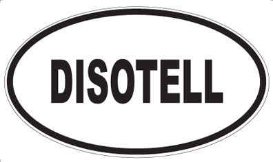 DISOTELL - Oval Sticker
