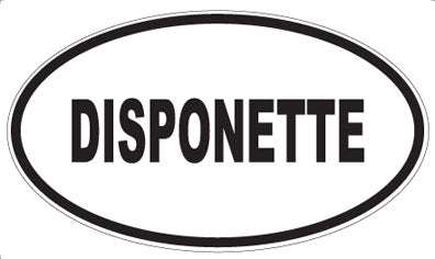 DISPONETTE - Oval Magnet