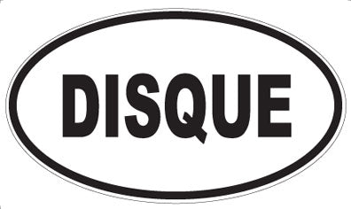 DISQUE - Oval Sticker