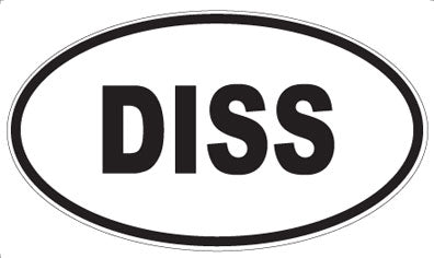 DISS - Oval Sticker