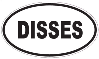 DISSES - Oval Sticker