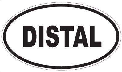 DISTAL - Oval Sticker