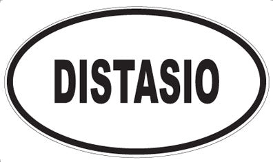 DISTASIO - Oval Sticker