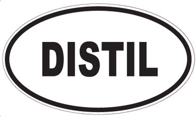 DISTIL - Oval Sticker