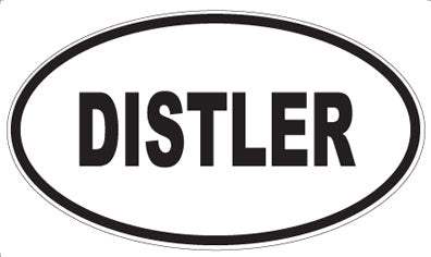 DISTLER - Oval Sticker