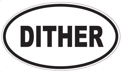 DITHER - Oval Sticker