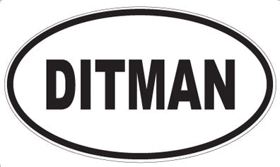 DITMAN - Oval Magnet