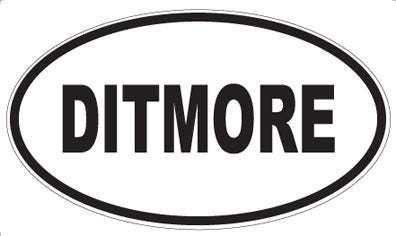 DITMORE - Oval Sticker