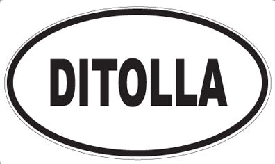 DITOLLA - Oval Sticker