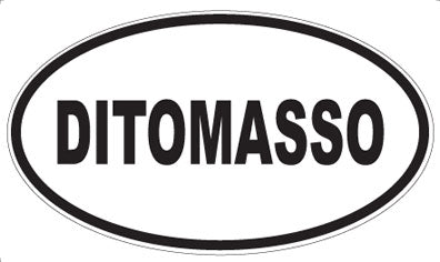 DITOMASSO - Oval Sticker