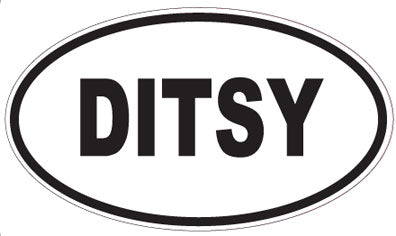 DITSY - Oval Sticker