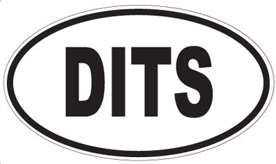 DITS - Oval Sticker