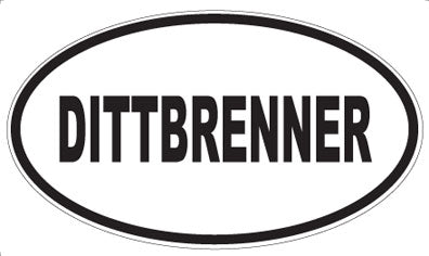 DITTBRENNER - Oval Sticker