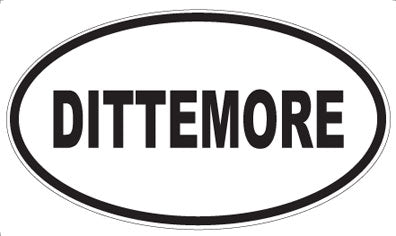 DITTEMORE - Oval Sticker
