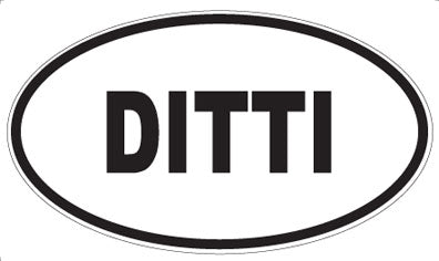 DITTI - Oval Sticker