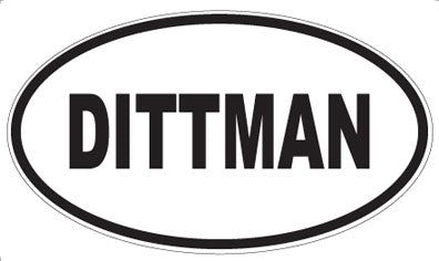 DITTMAN - Oval Sticker