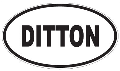 DITTON - Oval Sticker