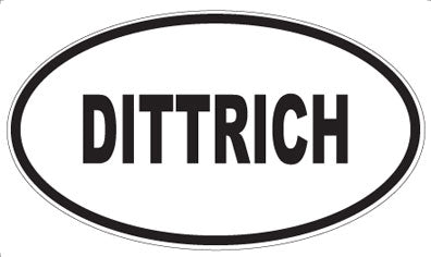 DITTRICH - Oval Sticker