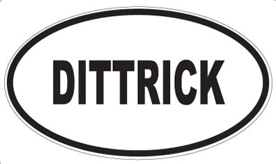 DITTRICK - Oval Magnet