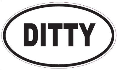DITTY - Oval Magnet