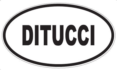 DITUCCI - Oval Sticker