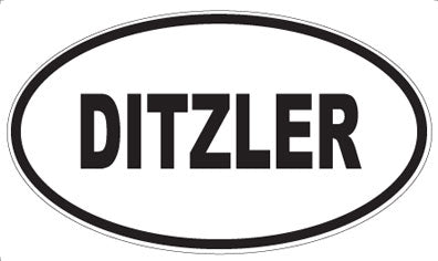DITZLER - Oval Magnet