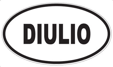 DIULIO - Oval Sticker