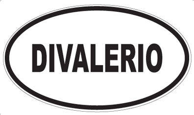DIVALERIO - Oval Sticker