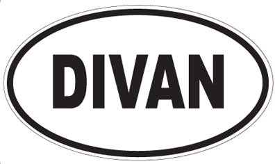 DIVAN - Oval Sticker