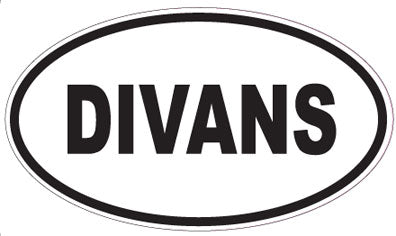 DIVANS - Oval Sticker
