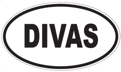DIVAS - Oval Sticker