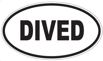 DIVED - Oval Magnet