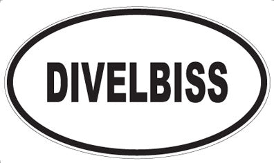 DIVELBISS - Oval Sticker