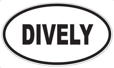 DIVELY - Oval Sticker